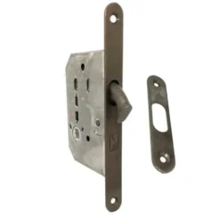 Serratura a gancio per porte scorrevoli mm.50 cromo satinato BONAITI