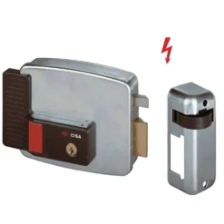 Serratura elettrica per cancello CISA 11731 con pulsante entrata 50/60/70 mano dx/sx