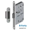 Serratura magnetica Patent BONAITI B-FORTY N65 cromo opaco con contropiastra