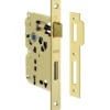 Serratura patent AGB Q.8/70 entrata 50 bordo quadro ottonata