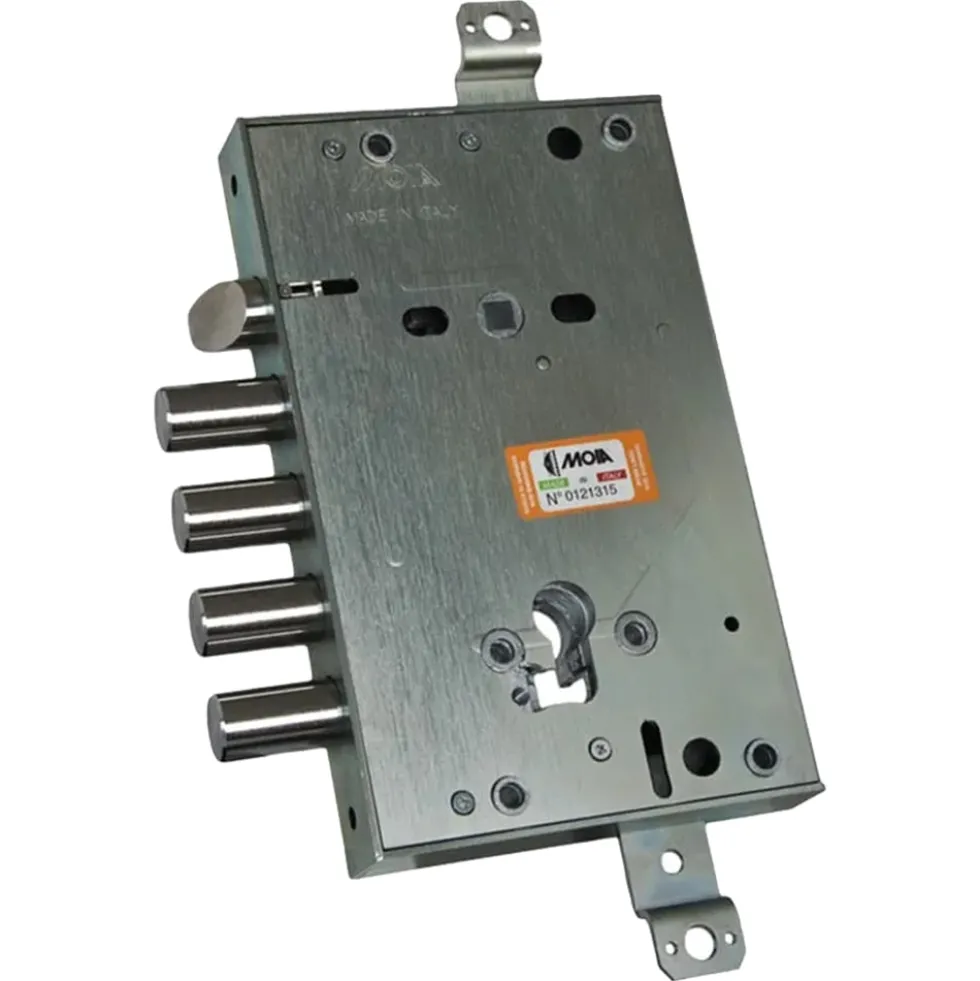Serratura profilo europeo ad ingranaggi con trappola MOIA RCI664/280RFB E.63 P.28 reversibile sostit. CISA