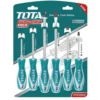 Set 6 cacciaviti professionali in acciaio al cromo vanadio e manici soft grip TOTAL HT250606