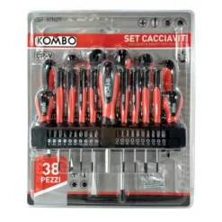 Set cacciaviti professionali in acciaio al cromo vanadio CR-V 38 pezzi KOMBO KIT627
