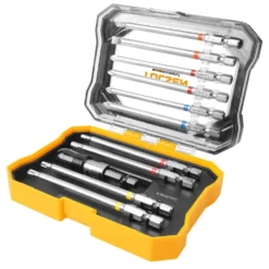 Set 11 inserti bits prolungati per avvitatore attacco 1/4" x 100 mm. TOLSEN 20375