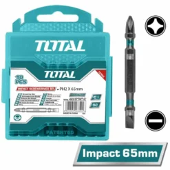 Set 10 inserti doppi fissi e a stella SL6 + PH2 x 65 mm. ACIM16HL133