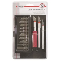 Set mini coltelli taglia balsa 13 lame varie misure KOMBO