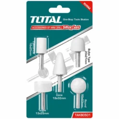 Set 5 mole abrasive per trapano per levigare sgrossare pulire TOTTAKB0501