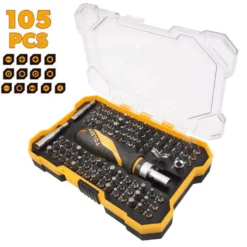 Set 105 pezzi cacciavite a cricchetto con inserti bits TOLSEN 20188