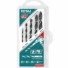 Set 5 pezzi punte trapano per legno mm.3/4/5/6/8 TOTTACSD7055