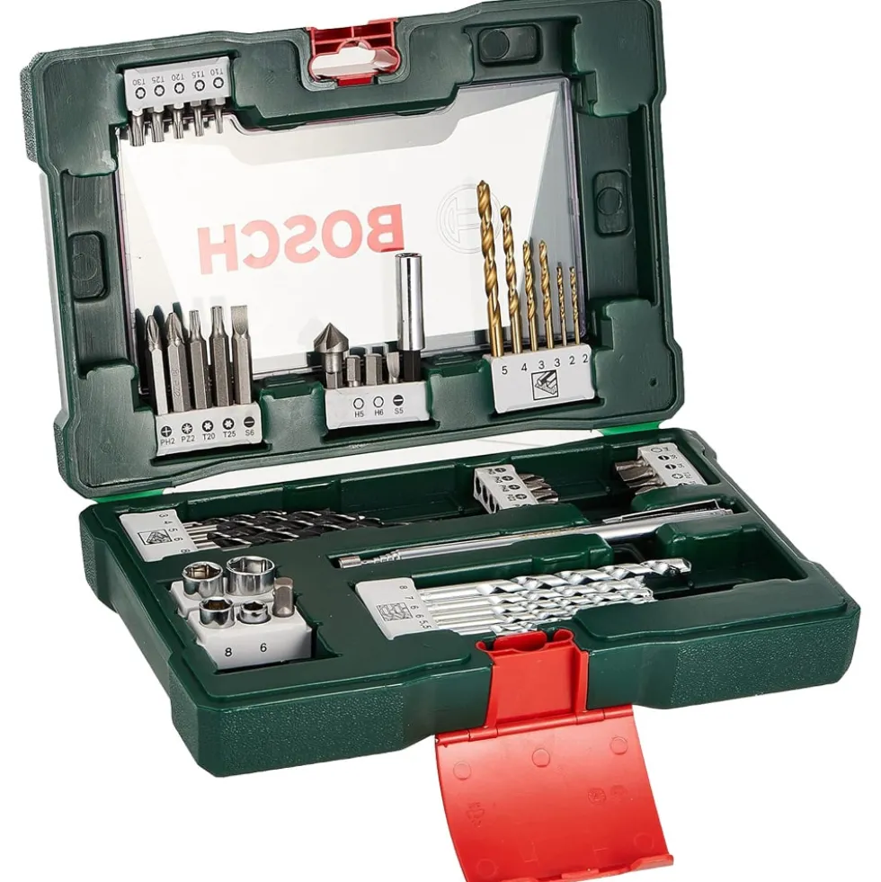 Set punte e bits per avvitatura e foratura BOSCH V-LINE 2607017303 pz.48 con custodia