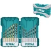 Set 16 punte per trapano di buona qualità per metallo, legno e muratura TOTAL TOTTACSDL11601