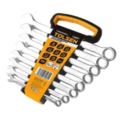 Set 8 pz. chiavi esagonali combinate Cr-V 8-19 mm. DIN 3113 TOLSEN 15887
