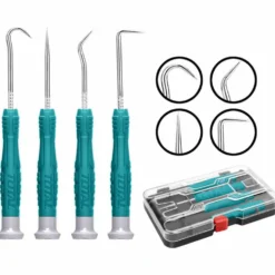 Set 4 uncini di precisione multiuso con custodia TOTAL
