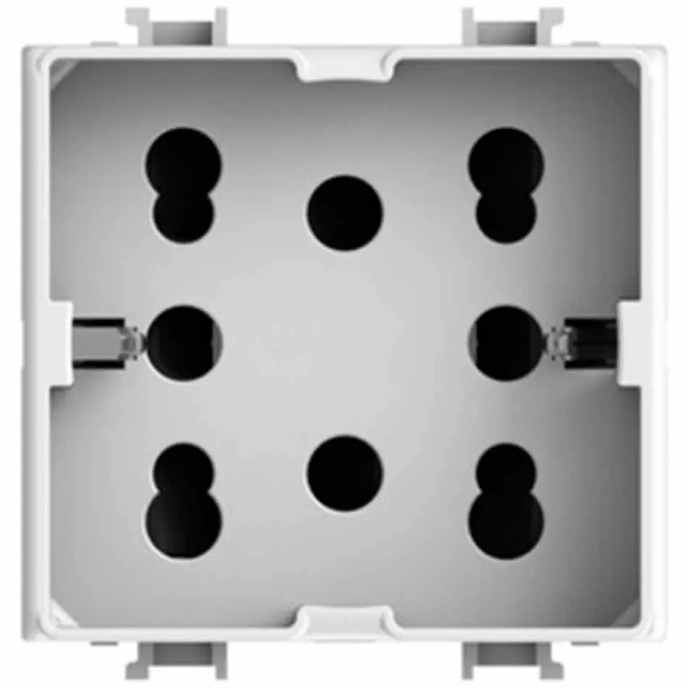 SIDE Presa universale schuko + 2 bivalenti adattabile Bticino Matix