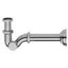 Sifone cromato a S da 1"1/4 per scarico lavabo e bidet