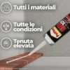 Sigillante neutro dalle elevatissime prestazioni PATTEX SP101 FLEXTECH bianco ml.280