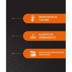 Silicone sigillante acetico per alte temperature fino a 300°C SIGILL SILCOFLEX 587 ml.300 nero