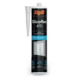 Silicone sigillante acetico professionale SIGILL SILCOFLEX 470 ml.280 marrone
