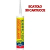 Silicone sigillante acetico universale trasparente SARATOGA SIL3004 ml.280 cf.30 cartucce OFFERTA