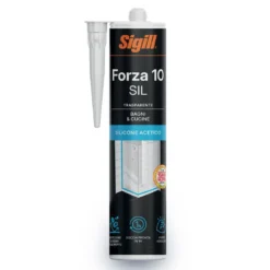 Silicone sigillante antimuffa di alta qualità per sanitari SIGILL FORZA 10 SIL ml.280 bianco