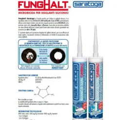 Silicone sigillante antimuffa per sanitari BIANCOSAN SARATOGA ml.310 trasparente