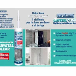 Silicone sigillante invisibile per docce ml.280 Crystal Clear SARATOGA