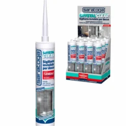 Silicone sigillante invisibile per docce ml.280 Crystal Clear SARATOGA