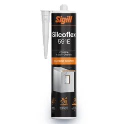 Silicone sigillante neutro ad alte prestazioni SIGILL SILCOFLEX EVOLUTION 591 ml.300 trasparente
