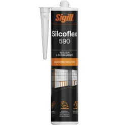 Silicone sigillante neutro SIGILL SILCOFLEX 590 ml.300 grigio raffaello metallizzato