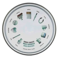 Smalto acrilico all'acqua satinato OMNIA bianco - nero tinte RAL e NCS inodore antigraffio COL. SAMMARINESE vari formati