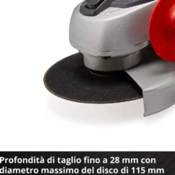 Smerigliatrice angolare a batteria EINHELL TC-AG 18/115 Li 1 x 18V 4Ah+ caricabatterie