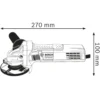 Smerigliatrice angolare BOSCH GWS750 Professional flex frullino 750W mm.115
