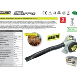 Soffiatore aspiratore trituratore 3 in 1 a scoppio 25,4 CC KOMBO SCOP009S