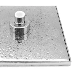 Soffione doccia quadro cm.20 x 20 monogetto con sistema anticalcare mod. 110-12601