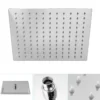 Soffione doccia ultra slim in acciaio INOX AISI 304 quadrato cm.20 x 20 cromato