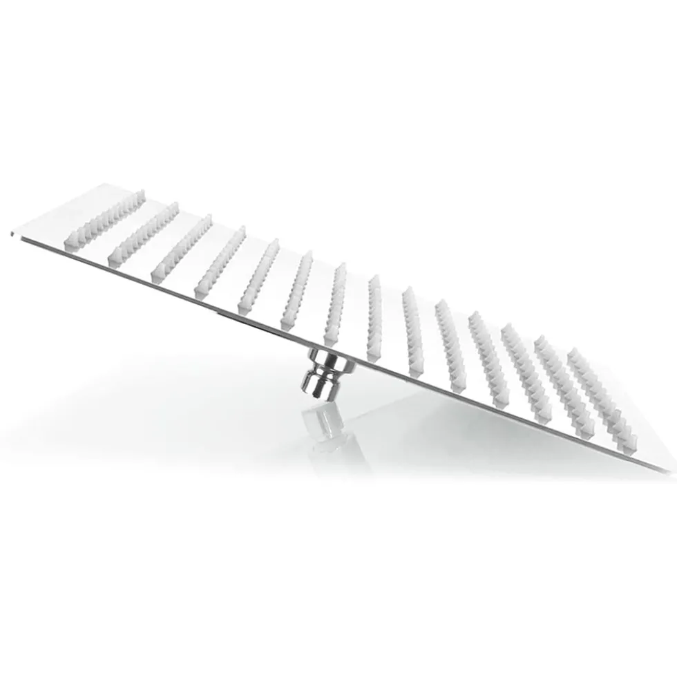 Soffione doccia ultra slim in acciaio INOX AISI 304 quadrato cm.20 x 20 cromato