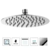 Soffione doccia ultra slim in acciaio INOX AISI 304 tondo cm.20 cromato