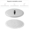 Soffione doccia ultra slim in acciaio INOX AISI 304 tondo cm.30 cromato