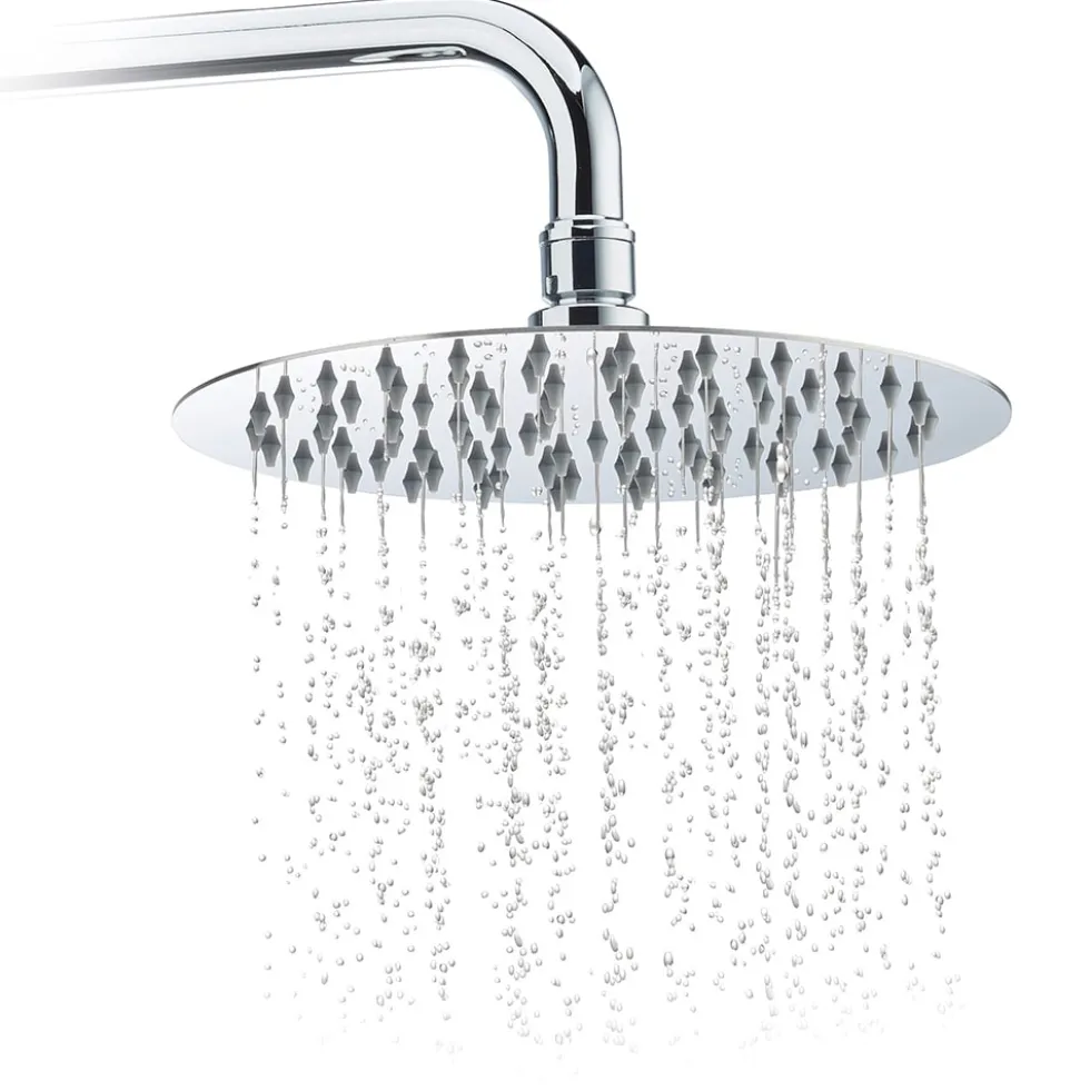 Soffione doccia ultra slim in acciaio INOX AISI 304 tondo cm.30 cromato