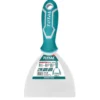 Spatola in acciaio lucido stainless mm.125 manico ergonomico TOTAL TOTTHT831256