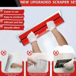 Spatola per levigatura stucco pareti senza manico