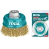 Spazzola a tazza mm.75 con perno M14 per smerigliatrice TOTAL TOTTAC31031