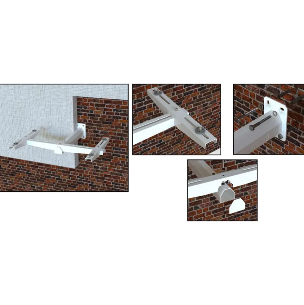 Staffe per climatizzatori per cappotto termico portata kg.110 regolabile