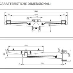 Staffe per climatizzatori per cappotto termico portata kg.110 regolabile