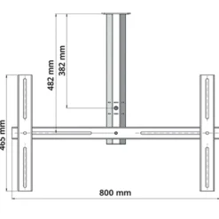 Staffe per climatizzatori per cappotto termico portata kg.110 regolabile