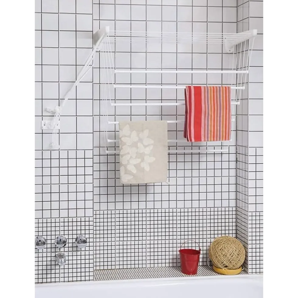 Stendibiancheria da parete e soffitto cm.100 JUMBO STEED 6 metri di stenditura
