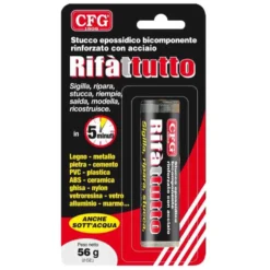 Stucco epossidico bicomponente mastice ripara tutto gr.56 CFG RIFATTUTTO