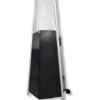 Stufa aerea piramide a gas da esterno LBH HEXAGON 12,5kw nera C LINE