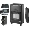 Stufa a gas gpl ad infrarossi NIKLAS NOVA SLIM pieghevole 4200W nera