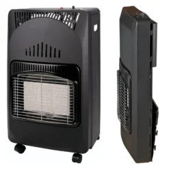 Stufa a gas gpl infrarossi pieghevole DCG GH03N 4200W h.73 cm. nera